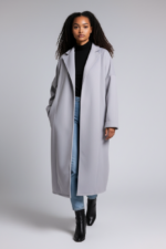 Babyblue Felt Basic Coat - Image 3