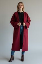 BURGANDY WINTER WOMEN COAT