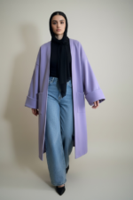 LIGHT PURBLE WINTER WOMEN COAT - Image 2